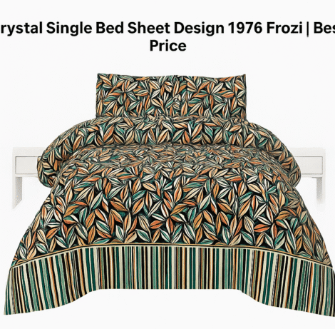 Crystal Single Bed Sheet Design 1976 Frozi Best Price