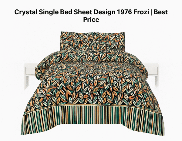 Single Bed Sheet – Crystal Collection Design 1976 Frozi