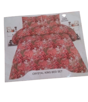Crystal Single Bed Sheet – Design 1425 Brown