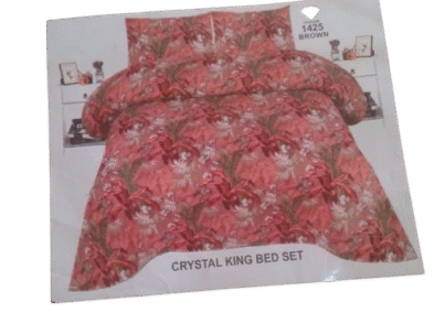 Crystal Single Bed Sheet – Design 1425 Brown