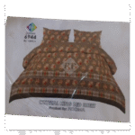 Crystal Single Bed Sheet – Design 6944 Brown by Rooma