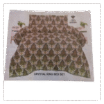 Crystal Single Bed Sheet Set – 1751 Brown