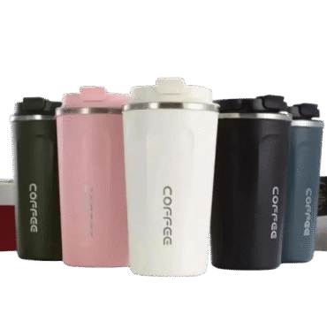 500ml Travel Coffee Mug Insulated Stainless Steel with Custom NameLogo Print