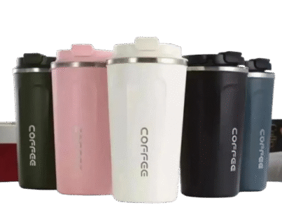 500ml Travel Coffee Mug Insulated Stainless Steel with Custom NameLogo Print