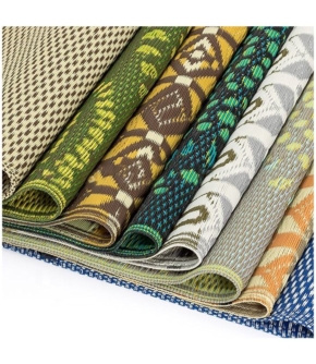 Chatai Traditional Plastic Mat 9x12 ft 3 Palla Poly Vandille Rug