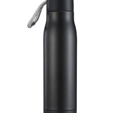 Matte Black Stainless Steel Thermos Bottle 550ml Hot & Cold With Custom NameLogo Print