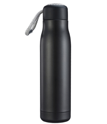 Matte Black Stainless Steel Thermos Bottle 550ml Hot & Cold With Custom NameLogo Print