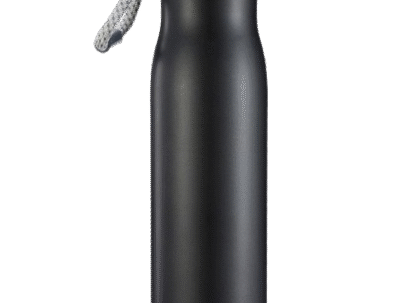Matte Black Stainless Steel Thermos Bottle 550ml Hot & Cold With Custom NameLogo Print