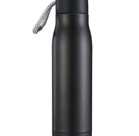 Matte Black Stainless Steel Thermos Bottle 550ml Hot & Cold With Custom NameLogo Print