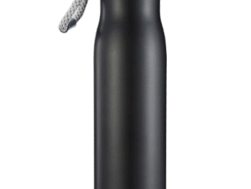 Matte Black Stainless Steel Thermos Bottle 550ml Hot & Cold With Custom NameLogo Print