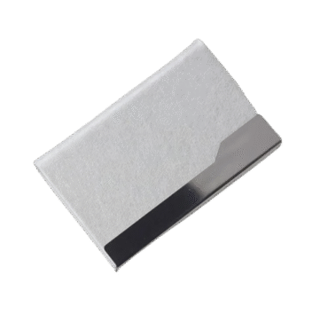 Slim Business Card Holder Magnetic Buckle With Custom NameLogo Print