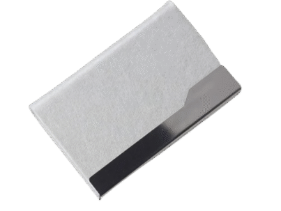 Slim Business Card Holder Magnetic Buckle With Custom NameLogo Print