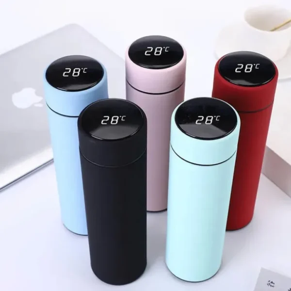 Smart Thermos Water Bottle 500ml – LED Temperature Display